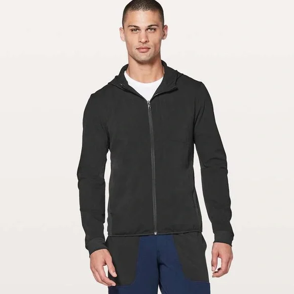Lululemon Airing Easy Hoodie Black Men’s XS Training Running Jacket coat light - Picture 1 of 8